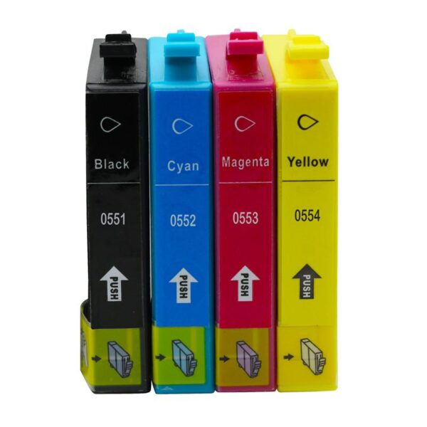Set 4 Cartuse Compatibile Epson T0551/T0552/T0553/T0554 BK/C/M/Y