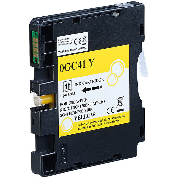 Cartus cerneala compatibil cu Ricoh GC41Y / 405764, 32 ml, yellow, 2.200 pagini
