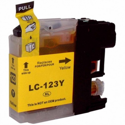 Brother LC-123 yellow cartus compatibil – 600 pagini