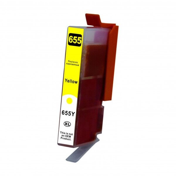 Cartus compatibil cu Hp 655Y, galben, 600 pagini