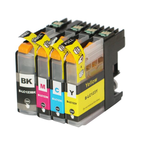 Set 4 Cartuse cerneala Compatibile Brother LC123 BK/C/M/Y