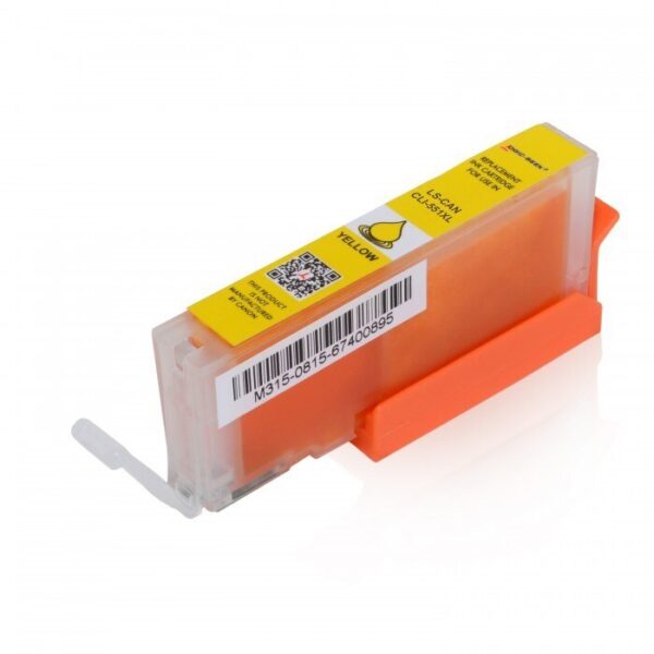 Cartus Canon CLI551XL yellow compatibil Pixma ip 7250/ Pixma MG5450/Pixma MG6350/Canon PIXMA MX925 MG7150/MG6450/MG5550/MX725, Randament 700 pagini