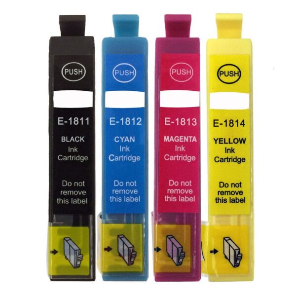 Set 4 Cartuse cerneala Compatibile Epson T1811/T1812/T1813/T1814 - BK/C/M/Y