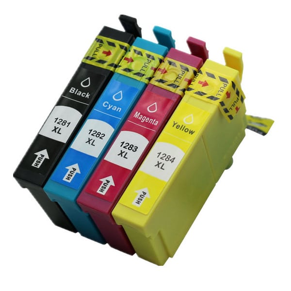Set 4 Cartuse Compatibile Epson T1281/T1282/T1283/T1284 BK/C/M/Y