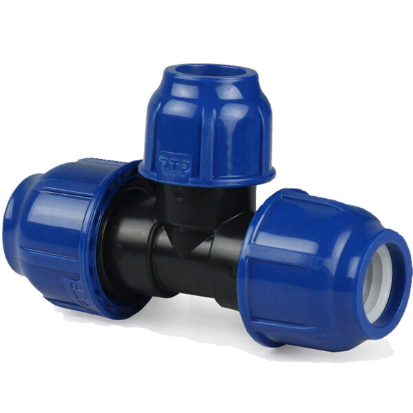 Teu redus compresiune 40mmX32mmX40mm PEHD PN16