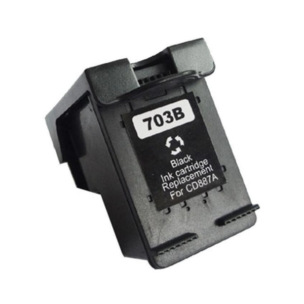 Cartus cerneala compatibil HP 703 / CD887AE, black, 1200 pagini, 20 ml