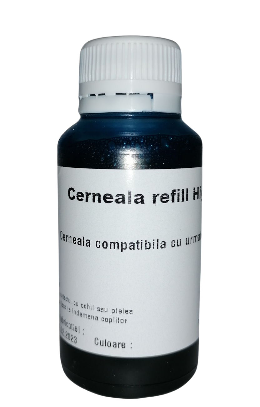 Cerneala refill DYE, black, 100 ml, compatibila Brother LC 129Bk