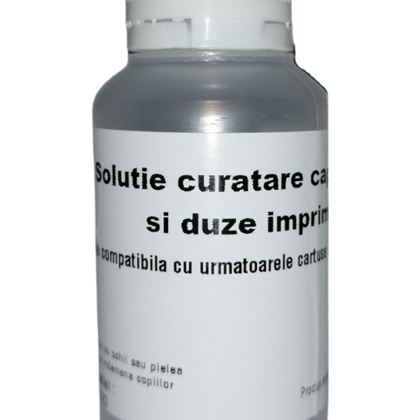 Solutie curatare cap cartus si desfundare duze imprimanta,100 ml, compatibila Canon CLI521Bk