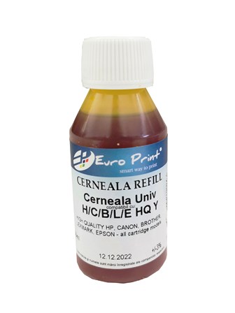 HP Cerneala UNIV HQ Y - 100ml – galben (UNIVERSALA)